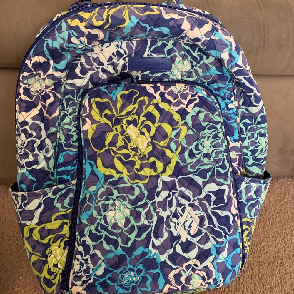 Vera Bradley Blue Campus Backpack